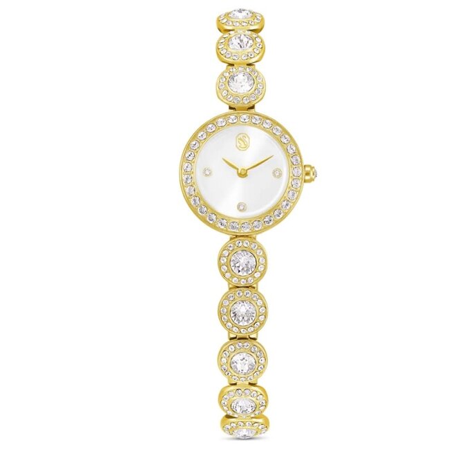 Swarovski Swarovski Horloge 5750500 Una Goudkleurig met Witte Kristallen