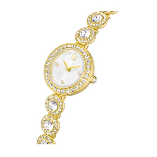 Swarovski Swarovski Horloge 5750500 Una Goudkleurig met Witte Kristallen