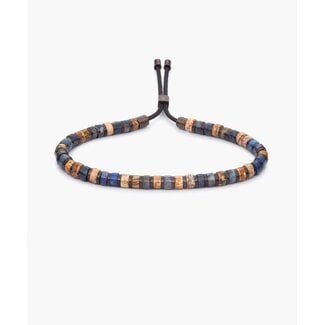 Pig & Hen Pig & Hen Armband P48-563723-M Brontide 4mm Adjustable Nagano Bronze Maat M 18-19cm