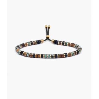Pig & Hen Pig & Hen Armband P48-357935-L Brontide 4mm Adjustable Nagoya Gold Maat L 20-21cm