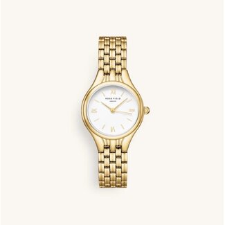 Rosefield Rosefield Horloge MUWGSG-MU01 Staal Goudkleurig Muse White SS 26x34.1mm