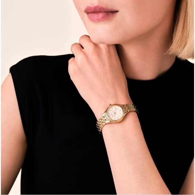 Rosefield Rosefield Horloge MUWGSG-MU01 Staal Goudkleurig Muse White SS 26x34.1mm