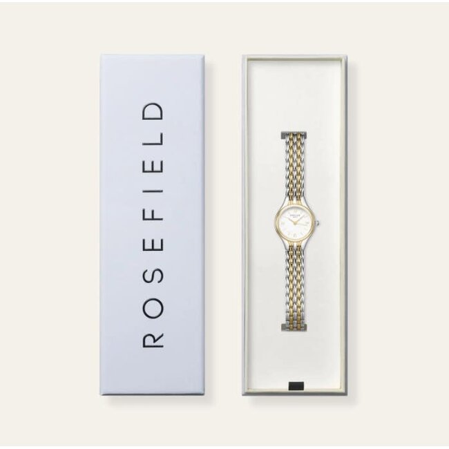Rosefield Rosefield Horloge MUWDSD-MU03 Staal Bi-Color Muse White 26x34.1mm