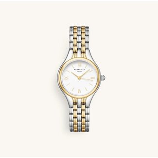 Rosefield Rosefield Horloge MUWDSD-MU03 Staal Bi-Color Muse White 26x34.1mm