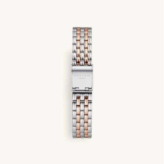 Rosefield Rosefield Horloge MUWDSD-MU04 Staal Bi-Color Rose Muse White SS 26x34.1mm