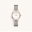 Rosefield Rosefield Horloge MUWDSD-MU04 Staal Bi-Color Rose Muse White SS 26x34.1mm