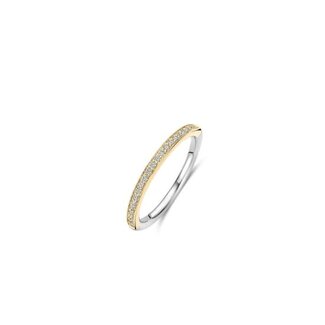 Ti Sento Milano Ti Sento Ring 1923YZ/54 Zilver Bi-color met Zirkona Maat 54