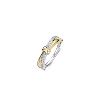 Ti Sento Milano Ti Sento Ring 12443ZY/56 Zilver Bi-color met Zirkonia Maat 56