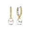 Ti Sento Milano Ti Sento Oorbellen 78092YP Zilver met Geelgouden Plating en Parel en Zirkonia 7mm