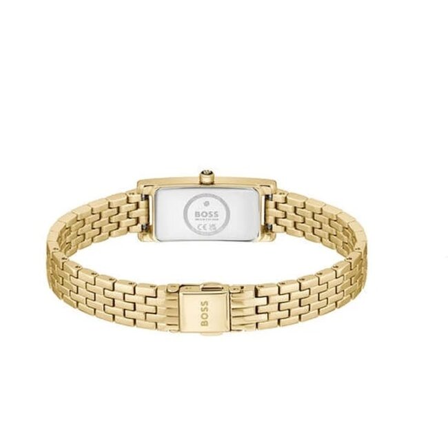 BOSS Boss Horloge HB1502859 Lucy Allure Goudkleurig Staal Quartz Donkergroen 15X33mm