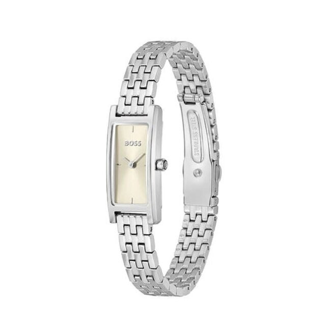 BOSS Boss Horloge HB1502858 Lucy Allure Staal Quartz met Lichtgroene Wijzerplaat 15x33mm