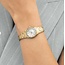 BOSS Boss Horloge HB1502863 Candor Cracey Goudkleurig Staal Quartz met Zilverkleurige Wijzerplaat 20mm