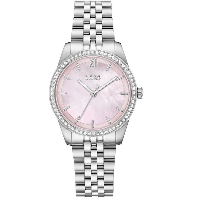 BOSS Boss Horloge HB1502866 Graceful Precious Staal Quartz met Parelmoer Wijzerplaat 32mm
