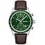 BOSS Boss Horloge HB1514342 Grand Prix Vitesse Quartz Bruine Leren Band met Groene Wijzerplaat 44mm