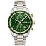 BOSS Boss Horloge HB1514345 Grand Prix Vitesse Staal Quartz Chronograaf Bi-Color met Groene Wijzerplaat 44mm