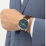 BOSS Boss Horloge HB1514346 Skytraveller Pro Staal Quartz  Bruine Leren Band met Blauwe Wijzerplaat 43mm
