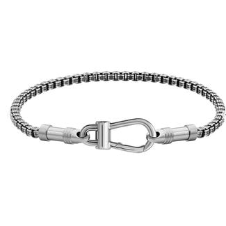 BOSS Boss Armband HB1580880 Liam Staal Zilverkleurig 21cm