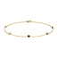 Blush Blush Armband 2268YFC 14k Geelgoud met Edelstenen Citrien, Rookkwarts, Peridoot en Rhodoliet 16.5 -18cm