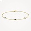 Blush Blush Armband 2268YTB 14k Geelgoud met Blauw Topaas 16.5-18cm