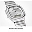 Casio Casio Vintage Horloge AQ-240E-7AEF Staal Digitaal Analoog Quartz 35mm