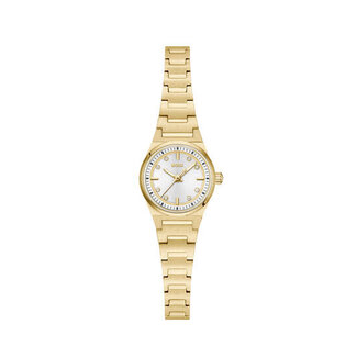 BOSS Boss Horloge HB1502863 Candor Cracey Goudkleurig Staal Quartz met Zilverkleurige Wijzerplaat 20mm