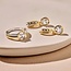 Ti Sento Milano Ti Sento Oorbellen 78105ZY Zilver met Geelgouden Plating met Zirkonia