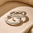 Ti Sento Milano Ti Sento Oorbellen 78099ZI Zilver met Zirkonia 4mm x 20mm