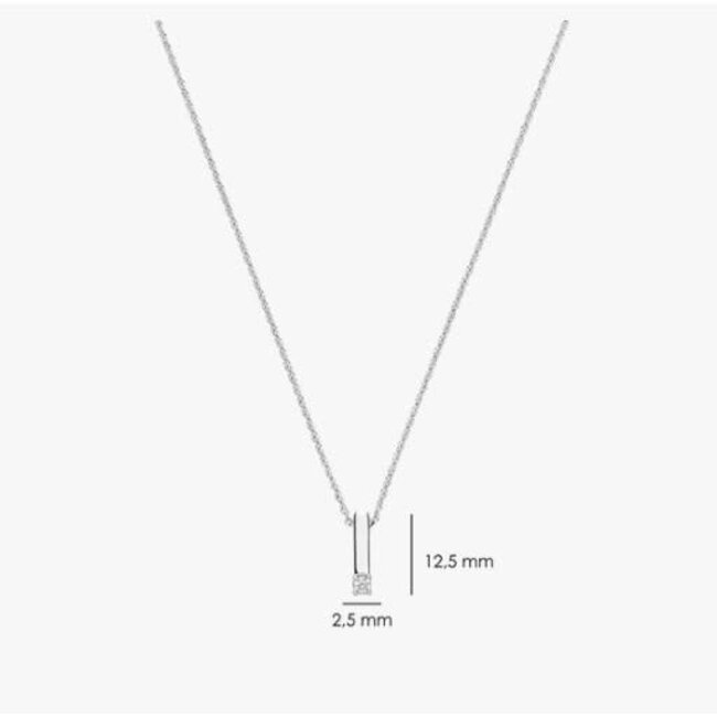 Ti Sento Milano Ti Sento Collier 34131ZI/42 Zilver met Zirkonia 42cm