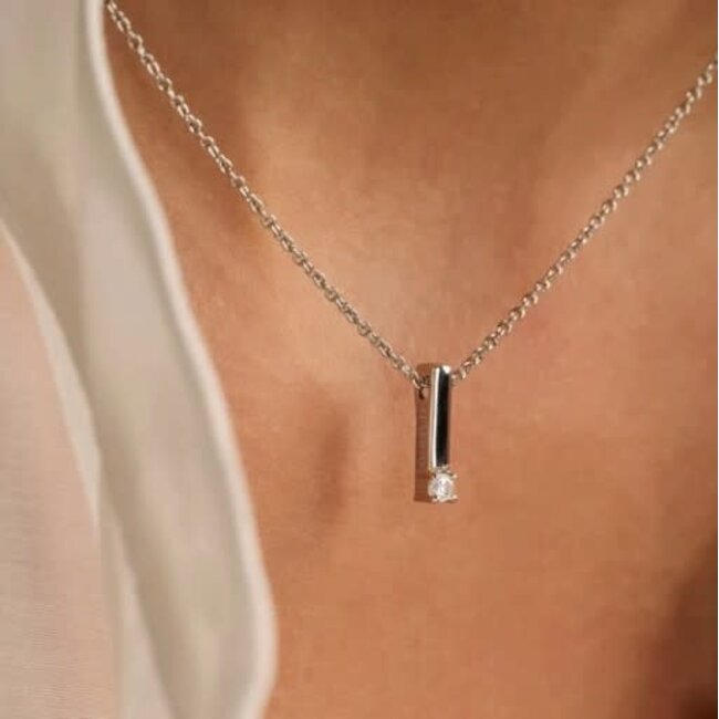 Ti Sento Milano Ti Sento Collier 34131ZI/42 Zilver met Zirkonia 42cm