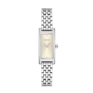 BOSS Boss Horloge HB1502858 Lucy Allure Staal Quartz met Lichtgroene Wijzerplaat 15x33mm