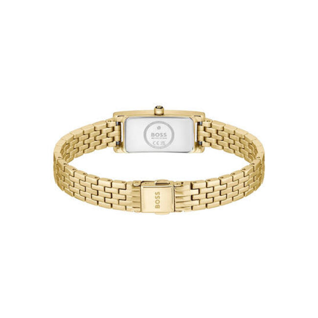 BOSS Boss Horloge HB1502859 Lucy Allure Goudkleurig Staal Quartz Donkergroen 15X33mm