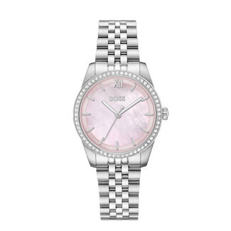 BOSS Boss Horloge HB1502866 Graceful Precious Staal Quartz met Parelmoer Wijzerplaat 32mm