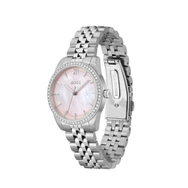 BOSS Boss Horloge HB1502866 Graceful Precious Staal Quartz met Parelmoer Wijzerplaat 32mm