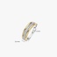 Ti Sento Milano Ti Sento Ring 12445ZY/54 Zilver Bi-color met Zirkonia Maat 54