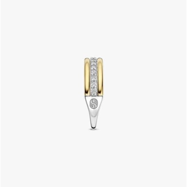 Ti Sento Milano Ti Sento Ring 12445ZY/54 Zilver Bi-color met Zirkonia Maat 54