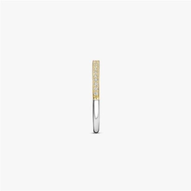 Ti Sento Milano Ti Sento Ring 1923YZ/54 Zilver Bi-color met Zirkona Maat 54