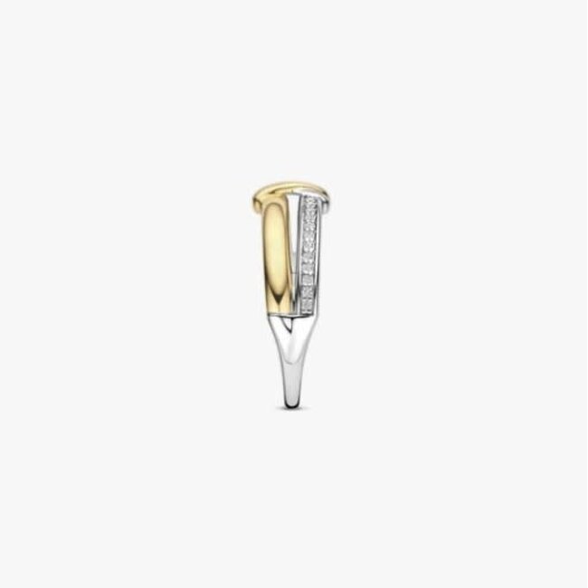 Ti Sento Milano Ti Sento Ring 12442ZY/54 Zilver Bi-color met Zirkonia Maat 54