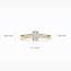 Blush Blush Ring LG1076Y/54 14k Geelgoud met 0.50ct G Si Labgrown Diamant Maat 54