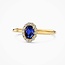 Blush Blush Ring LG1082Y/54 14k Geelgoud met 0.13crt G SI Labgrown Diamant en 0.50crt Labrown Saffier