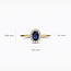 Blush Blush Ring LG1082Y/54 14k Geelgoud met 0.13crt G SI Labgrown Diamant en 0.50crt Labrown Saffier
