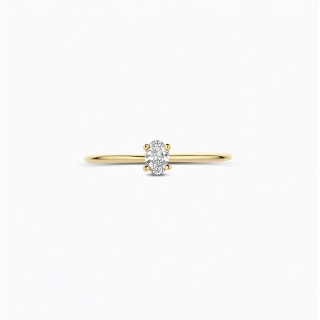 Blush Blush Ring LG1078Y/54 14k Geelgoud met 0.20crt G SI Ovale Labgrown Diamant Maat 54
