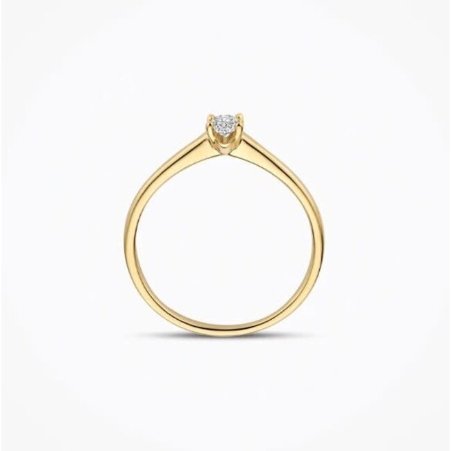 Blush Blush Ring LG1078Y/54 14k Geelgoud met 0.20crt G SI Ovale Labgrown Diamant Maat 54