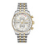 BOSS Boss Horloge HB1514350 Skytraveller Pro Quartz Staal Bi-Color  met Zilverkleurige Wijzerplaat 43mm