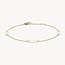 Blush Blush Armband 2267YMP 14k Geelgoud met Mother of Pearl Schakels 4mm x 10mm 16.5-18cm