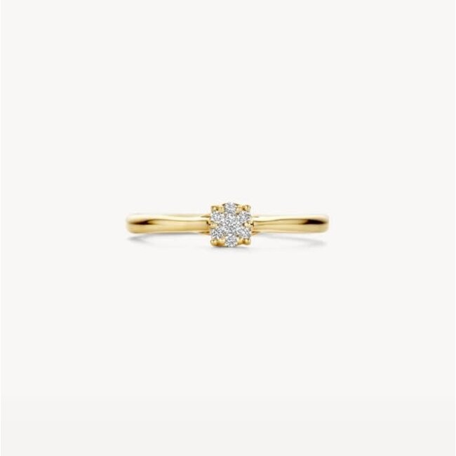 Blush Blush Ring 1665YDI/54 14K Geelgoud met 0.10crt Briljant geslepen Diamant Maat 54
