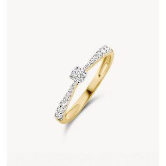 Blush Blush Ring 1659BDI/54 14k Geelgoud 0.33ct G SI Briljant geslepen Diamant 2,1mm Maat 54