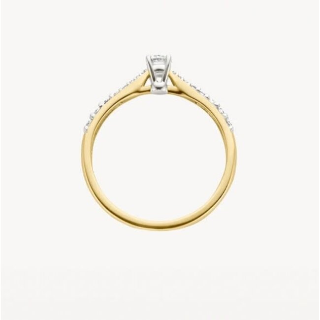 Blush Blush Ring 1659BDI/54 14k Geelgoud 0.33ct G SI Briljant geslepen Diamant 2,1mm Maat 54