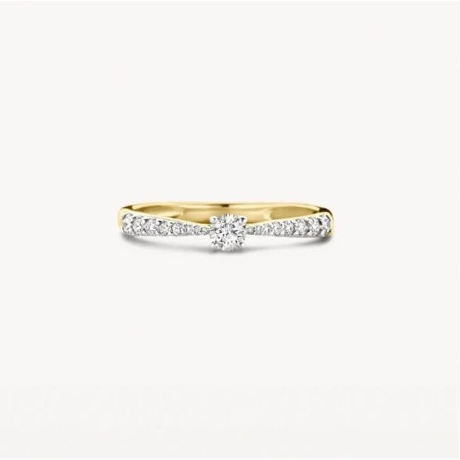 Blush Blush Ring 1659BDI/54 14k Geelgoud 0.33ct G SI Briljant geslepen Diamant 2,1mm Maat 54