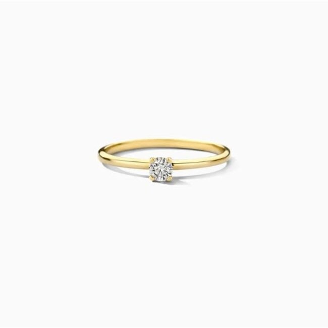 Blush Blush Ring LG1027Y/54 14k Geelgoud met 0,15crt G VS 1 Lab Grown Diamant Maat 54