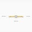 Blush Blush Ring LG1027Y/54 14k Geelgoud met 0,15crt G VS 1 Lab Grown Diamant Maat 54